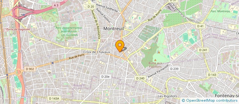 localisation de l'entreprise ER DIGITAL à MONTREUIL