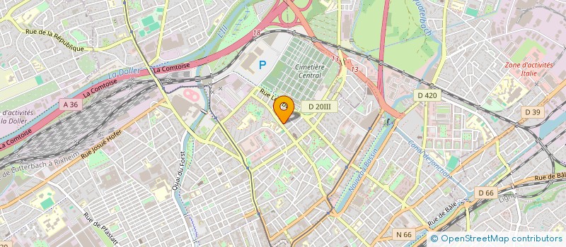 localisation de l'entreprise ER'EXPRESS  MULHOUSE