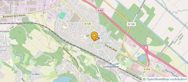 localisation de l'entreprise ER FOOD  LA VERPILLIERE