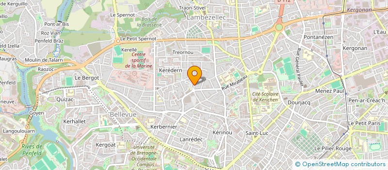localisation de l'entreprise ER GWAD à BREST