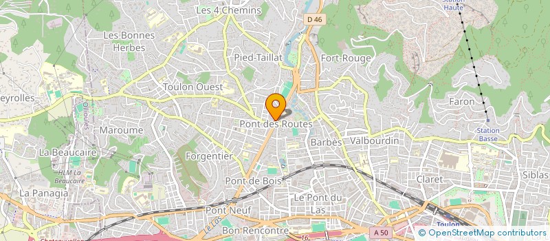 localisation de l'entreprise ER HABITATION  TOULON