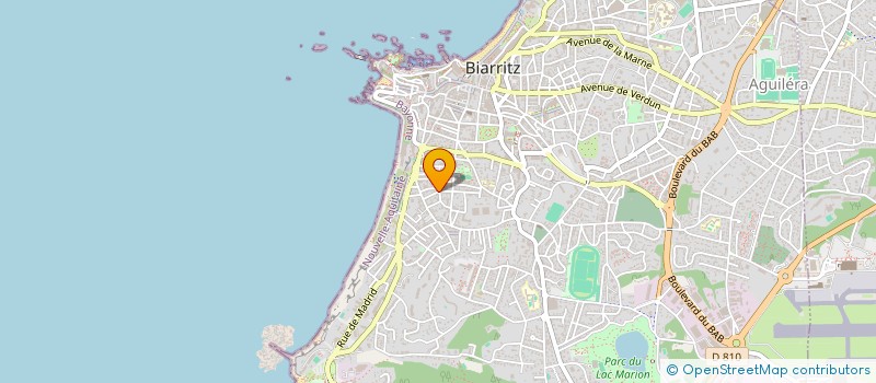 localisation de l'entreprise ER HOLDING  BIARRITZ