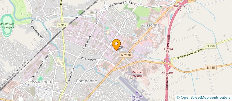 localisation de l'entreprise ER HYDRO à MONTAUBAN