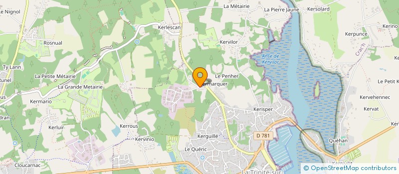 localisation de l'entreprise ER KELEN  LA TRINITE SUR MER