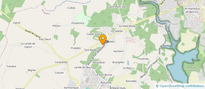 localisation de l'entreprise ER LANNIC  ARRADON