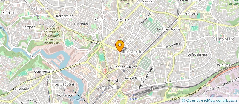 localisation de l'entreprise ER MANE  BREST