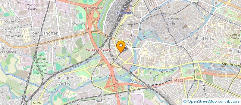 localisation de l'entreprise ER'NET à STRASBOURG