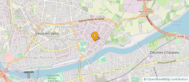 localisation de l'entreprise ER RHONE ALPES à VAULX-EN-VELIN