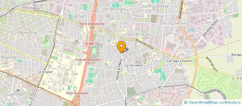 localisation de l'entreprise ER SANTOS à BRON