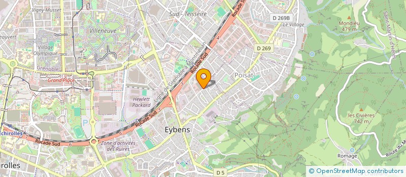 localisation de l'entreprise ER SHOP  EYBENS