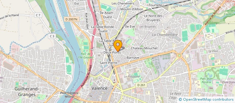 localisation de l'entreprise ER TOITURE  BOURG-LES-VALENCE