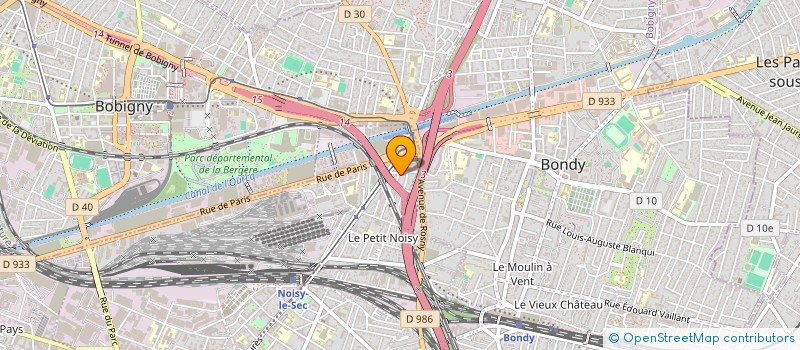 localisation de l'entreprise ER VTC à NOISY-LE-SEC