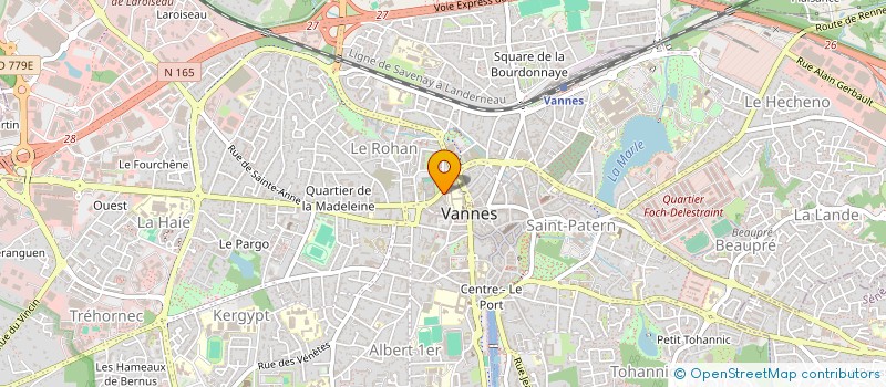 localisation de l'entreprise ER YOC'H à VANNES