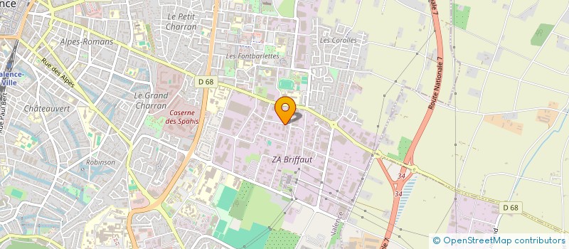 localisation de l'entreprise ER2A SUD EST à VALENCE