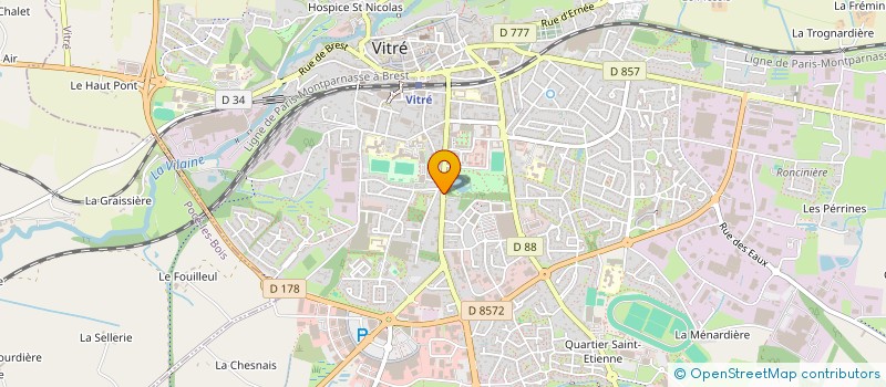 localisation de l'entreprise ER55  VITRE