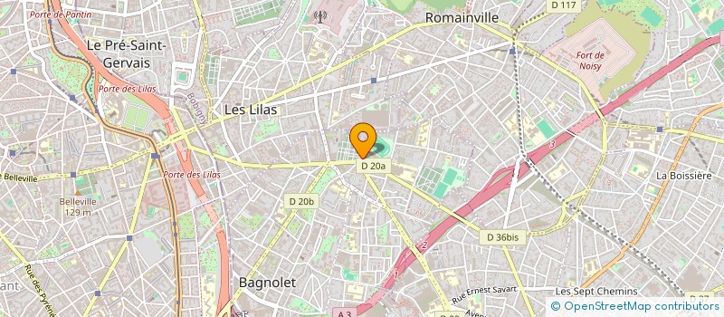 localisation de l'entreprise ERA  BAGNOLET