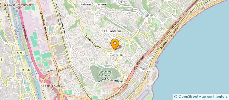 localisation de l'entreprise ERA à NICE