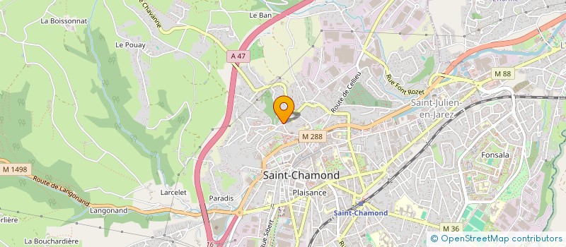 localisation de l'entreprise ERA  SAINT-CHAMOND