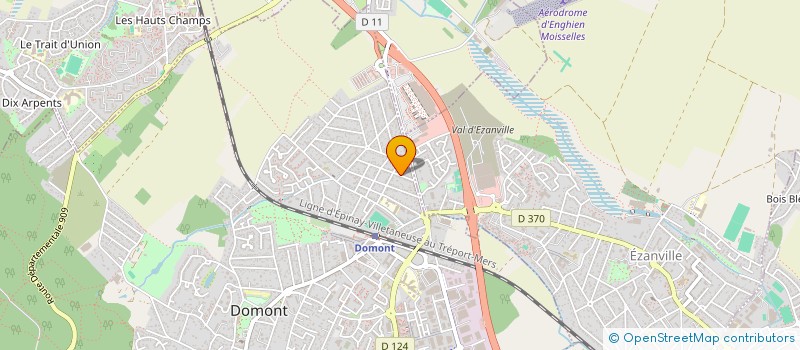 localisation de l'entreprise ERA BTP  DOMONT