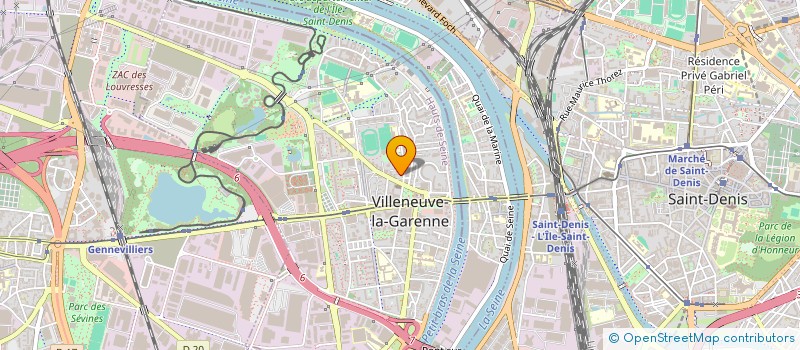 localisation de l'entreprise ERA CLIM à VILLENEUVE-LA-GARENNE