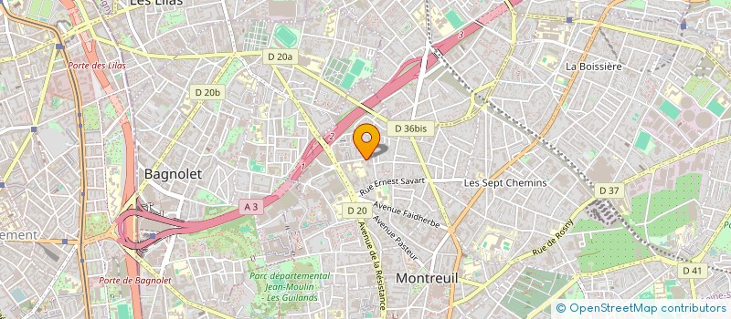 localisation de l'entreprise ERA CONSEIL à MONTREUIL