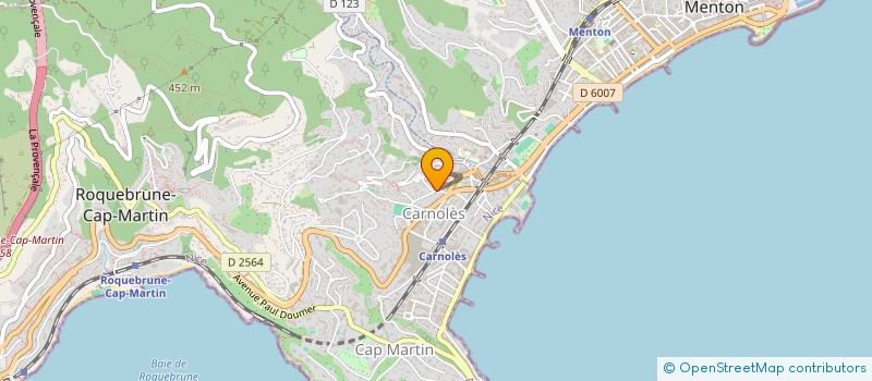 localisation de l'entreprise ERA ESTHETIC AVENUE à MENTON