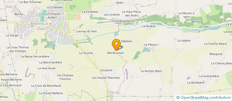 localisation de l'entreprise ERA ETUDE RECHERCHES ANGLAISES  MONTREUIL-LE-GAST