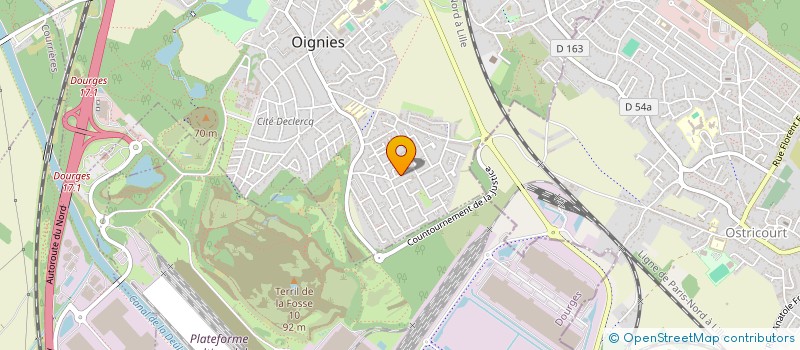 localisation de l'entreprise ERA & HISTORY SHOW  OIGNIES