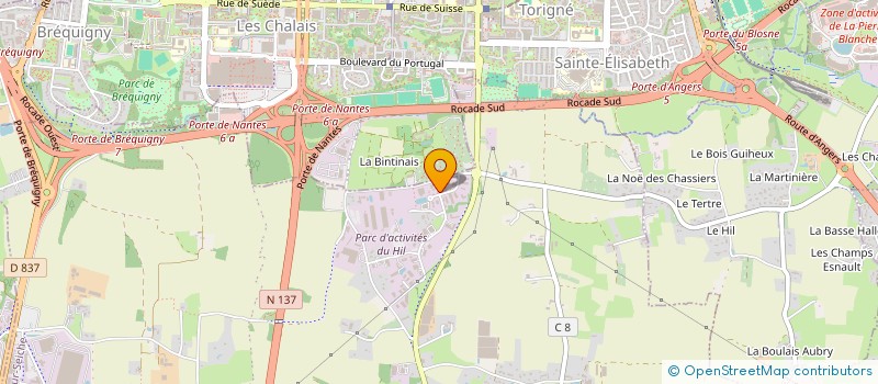 localisation de l'entreprise ERA MACONNERIE  NOYAL-CHATILLON-SUR-SEICHE