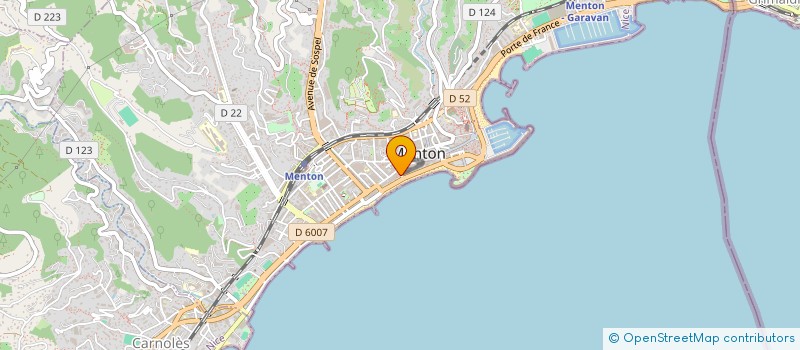 localisation de l'entreprise ERA ORA à MENTON