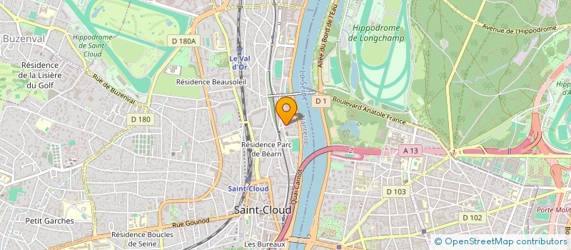 localisation de l'entreprise ERABLE à SAINT-CLOUD