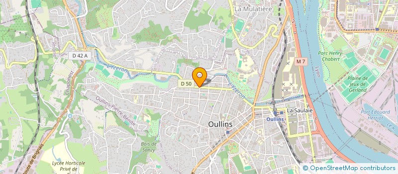 localisation de l'entreprise ERABLE à OULLINS-PIERRE-BENITE