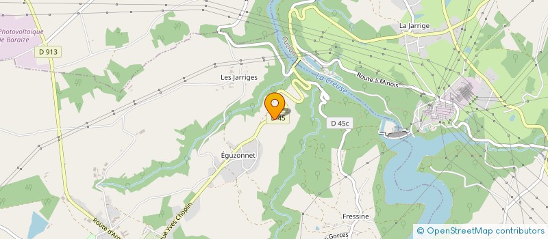 localisation de l'entreprise ERABLE à EGUZON-CHANTOME