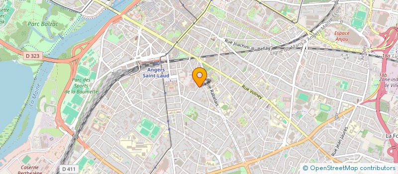 localisation de l'entreprise ERABLE à ANGERS