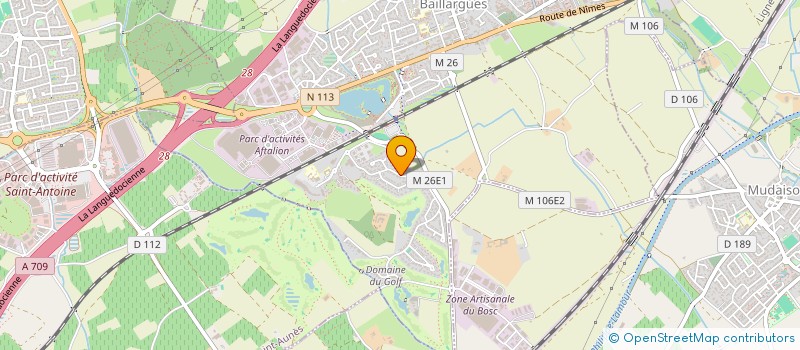 localisation de l'entreprise ERABLE à BAILLARGUES