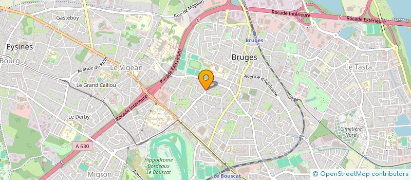 localisation de l'entreprise ERABLE ET MICOCOULIER  BRUGES