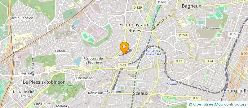 localisation de l'entreprise ERABLE PATRIMOINE à FONTENAY-AUX-ROSES