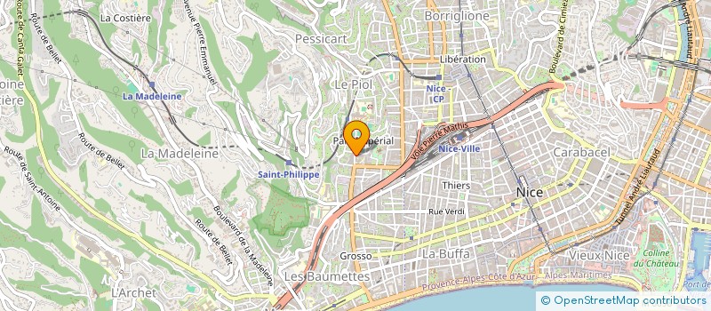 localisation de l'entreprise ERACLIO  NICE