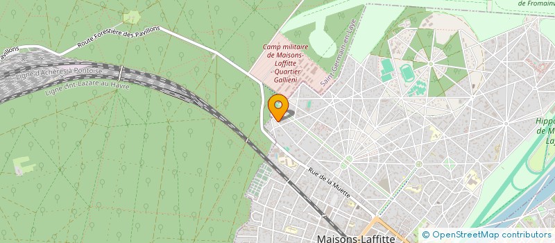 localisation de l'entreprise ERACOME à MAISONS-LAFFITTE