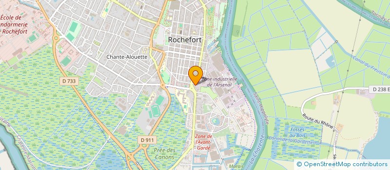 localisation de l'entreprise ERACONSTRUCTION  ROCHEFORT