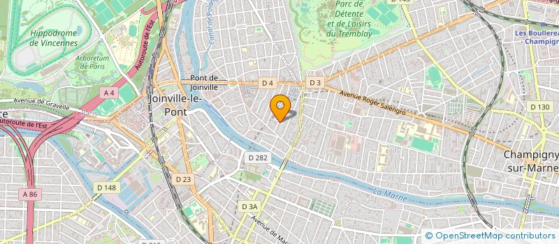 localisation de l'entreprise ERAD à JOINVILLE-LE-PONT
