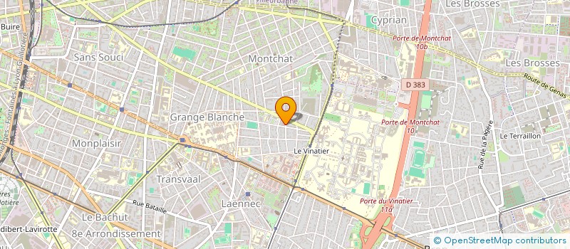 localisation de l'entreprise ERAD FORMATION  LYON