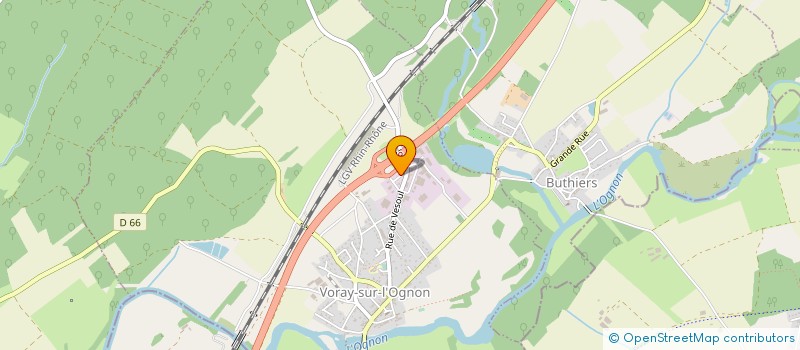 localisation de l'entreprise ERADA  VORAY-SUR-L'OGNON