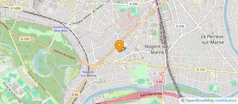 localisation de l'entreprise ERADES PATTE  NOGENT-SUR-MARNE