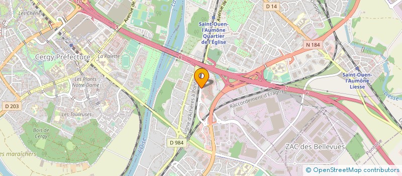 localisation de l'entreprise ERADIS à SAINT-OUEN-L'AUMONE