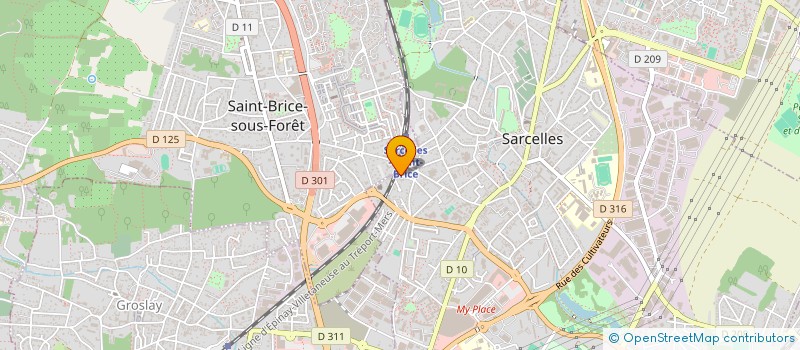 localisation de l'entreprise ERAEP à SARCELLES