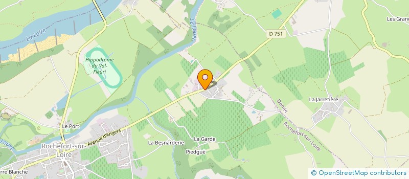 localisation de l'entreprise ERAGAUJA  ROCHEFORT-SUR-LOIRE