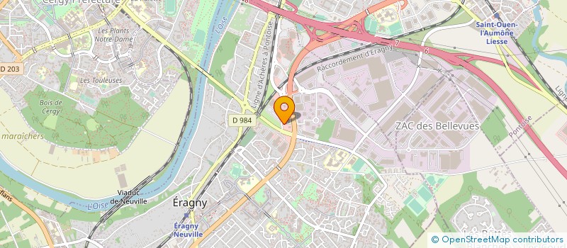 localisation de l'entreprise ERAGNYSEC à ERAGNY