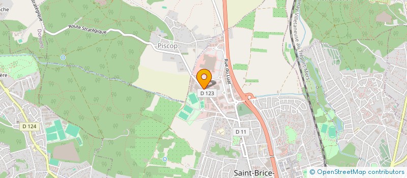 localisation de l'entreprise ERAH ETUDE ET REALISATION D'AMELIORATI  ON DE L'HABITAT  SAINT-BRICE-SOUS-FORET