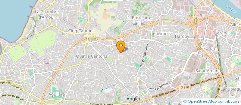 localisation de l'entreprise ERAKATS à ANGLET